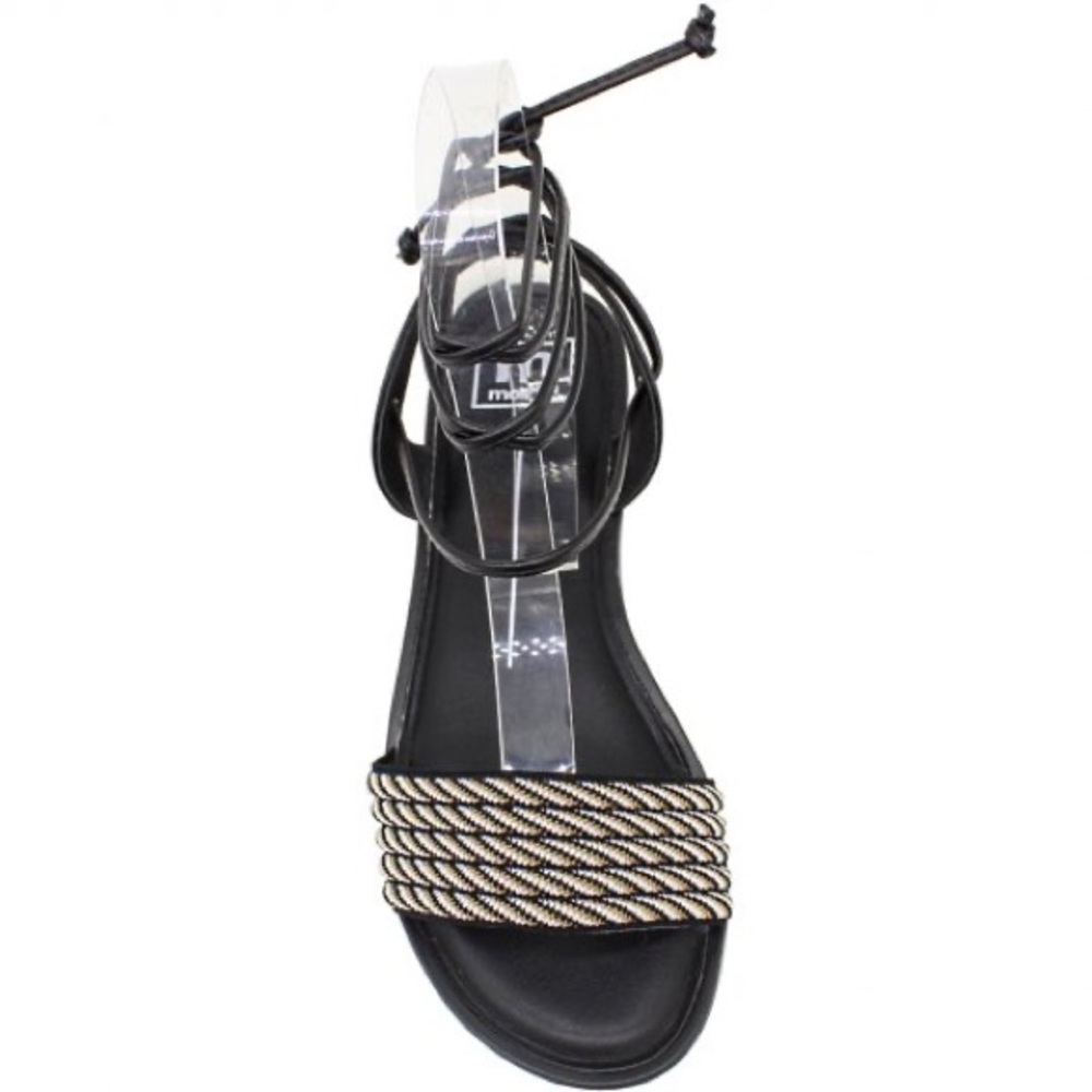 Moleca Women’s Black Casual Strappy Flat Sandals - Picture 4 of 6